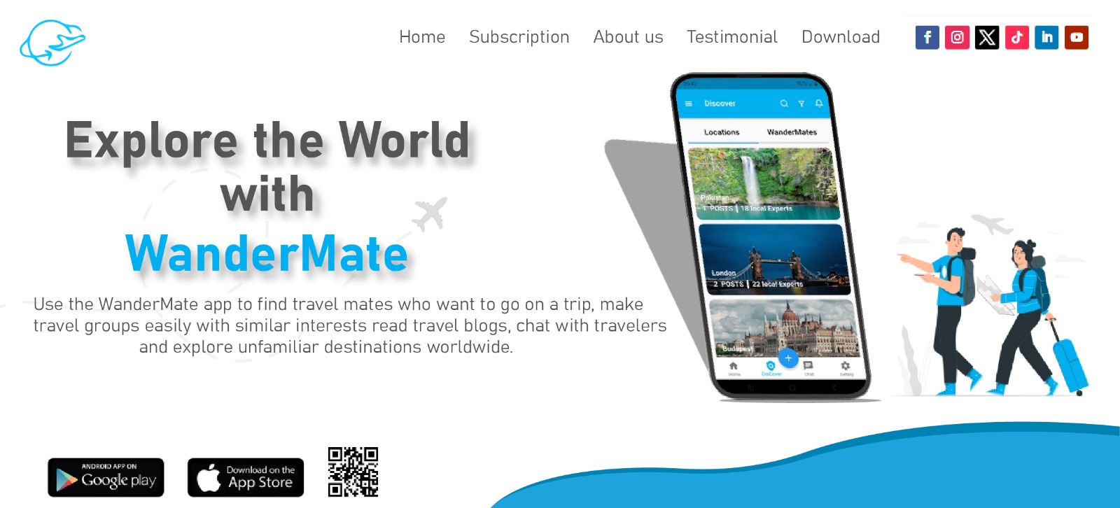 Wandermate – Social Travel Companion App